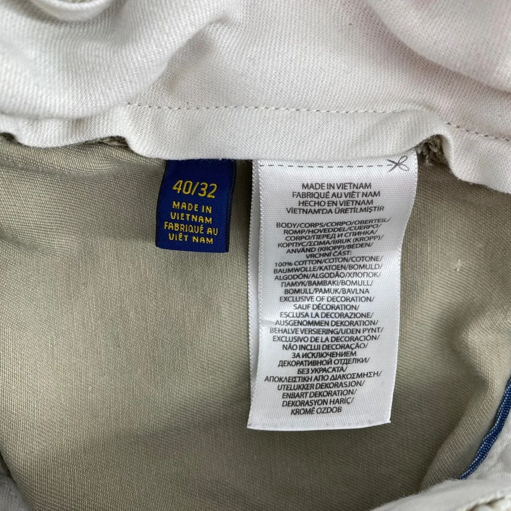 Polo Ralph Lauren Classic‎ Fit Chino Pants Tan Mens 40x31 Cotton Twill